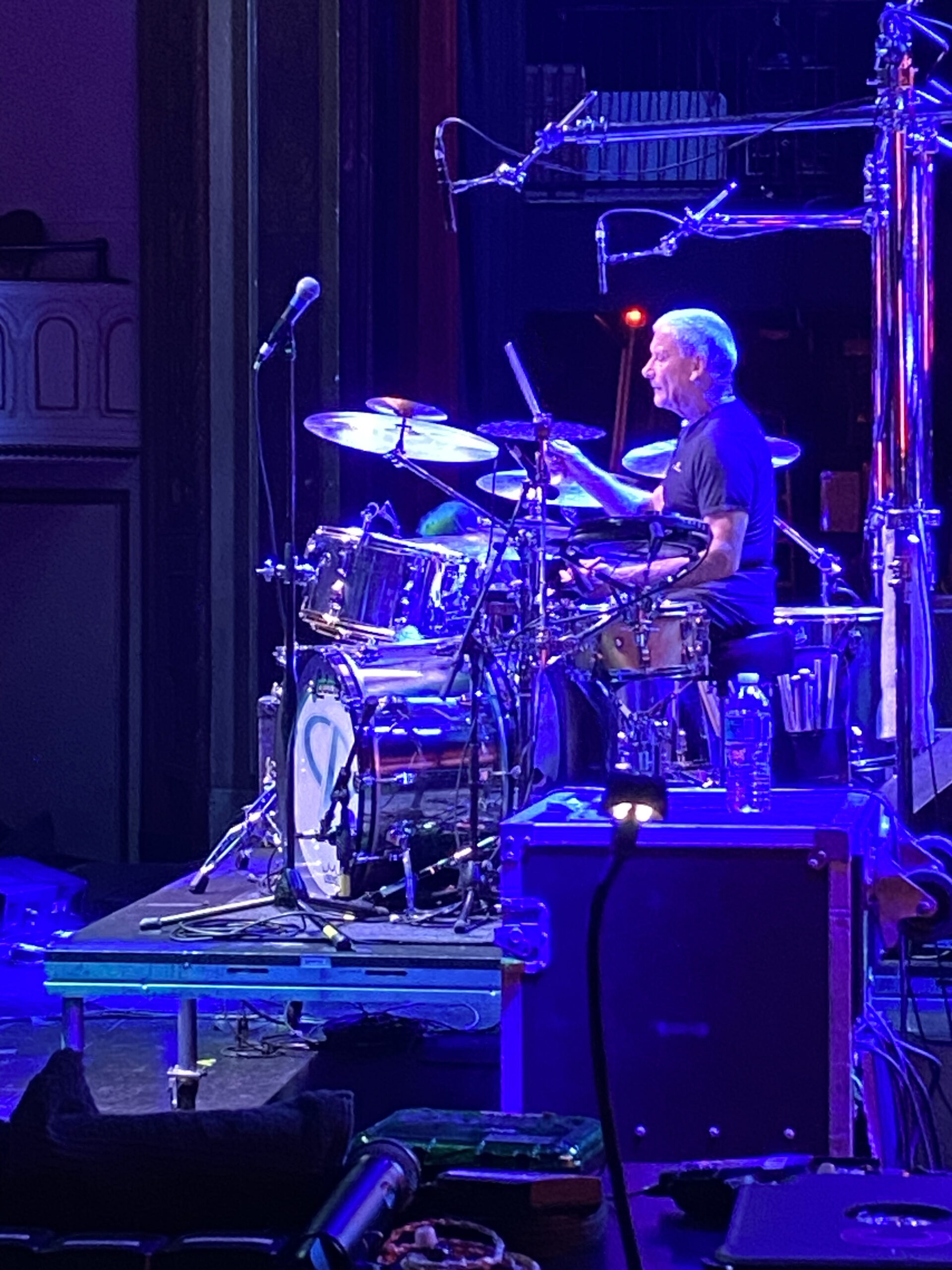 Carl Palmer, still killing it on the drums in his mid 70s. Photo: Steve La Cerra.