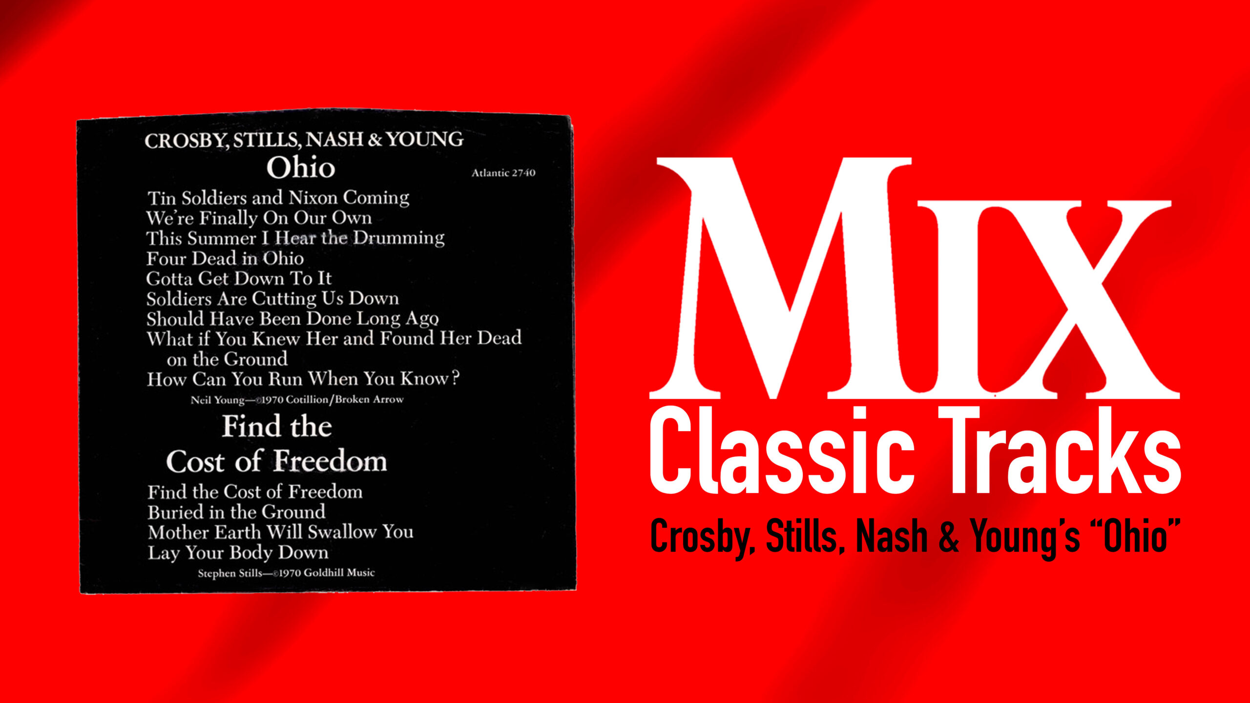 crosby stills nash and young, ohio, classic track, classic tracks CSNY 