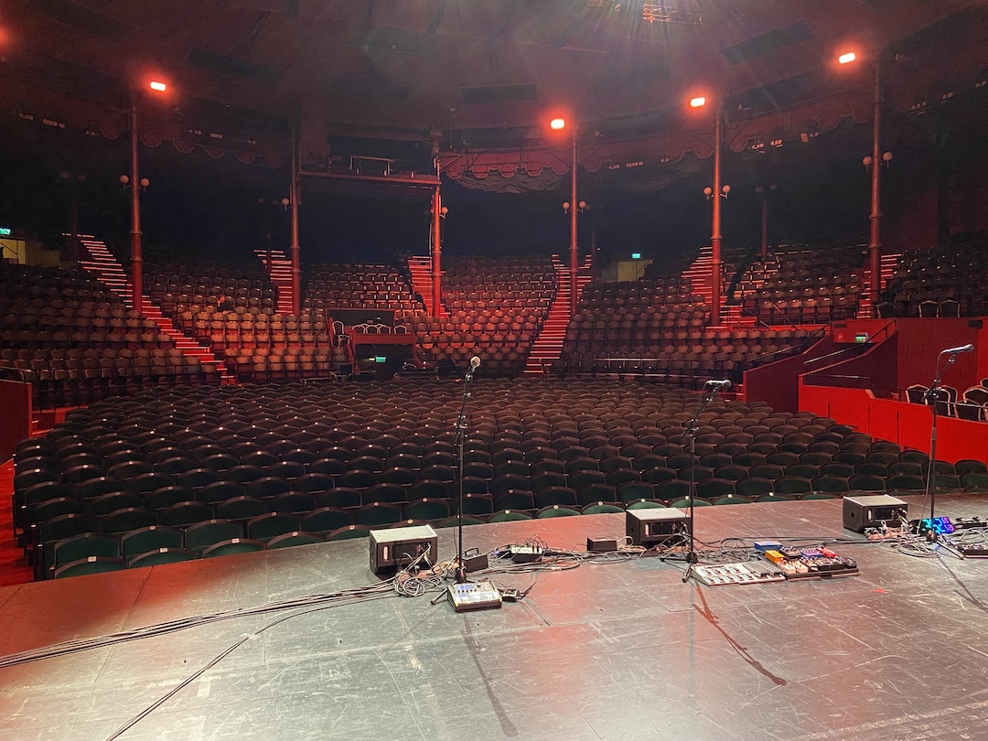 A view from the stage at Stockholm Cirkus.