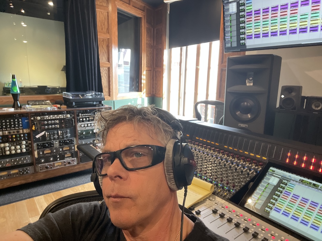 Longtime T Bone Burnett engineer Michael Piersante, in his Studio Z control room at Village Recorders. Photo courtesy Michael Piersante.