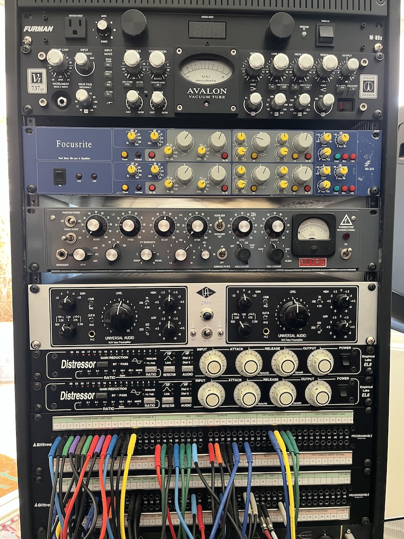 Bruce Sugar’s gear racks at Roccabella West. Photo: Brent Carpenter