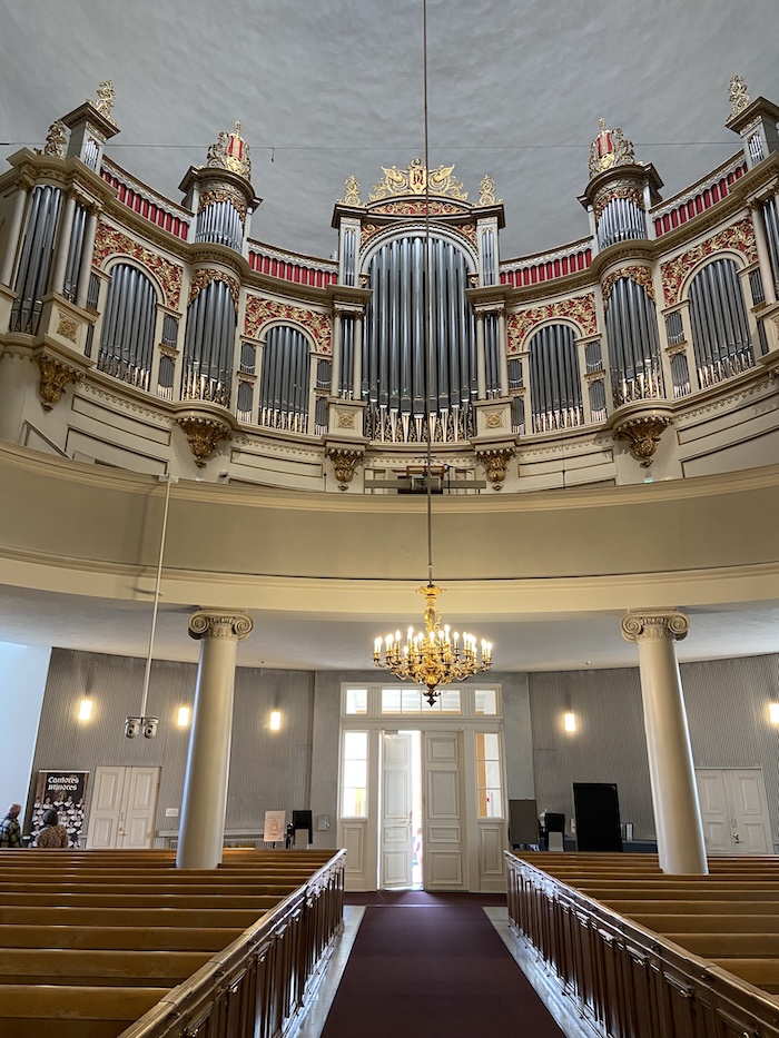 Pipe organ at the Helsinki Cathedral.