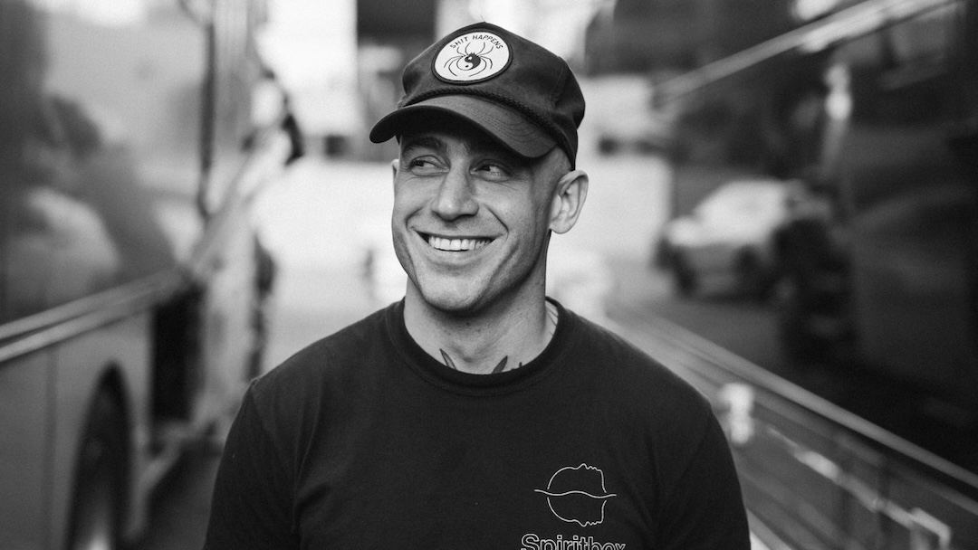 Ben Jackson on the road. Photo: Alex Beamis.