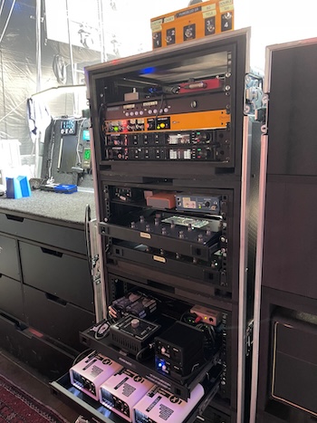 Yungblud's stageside rig.