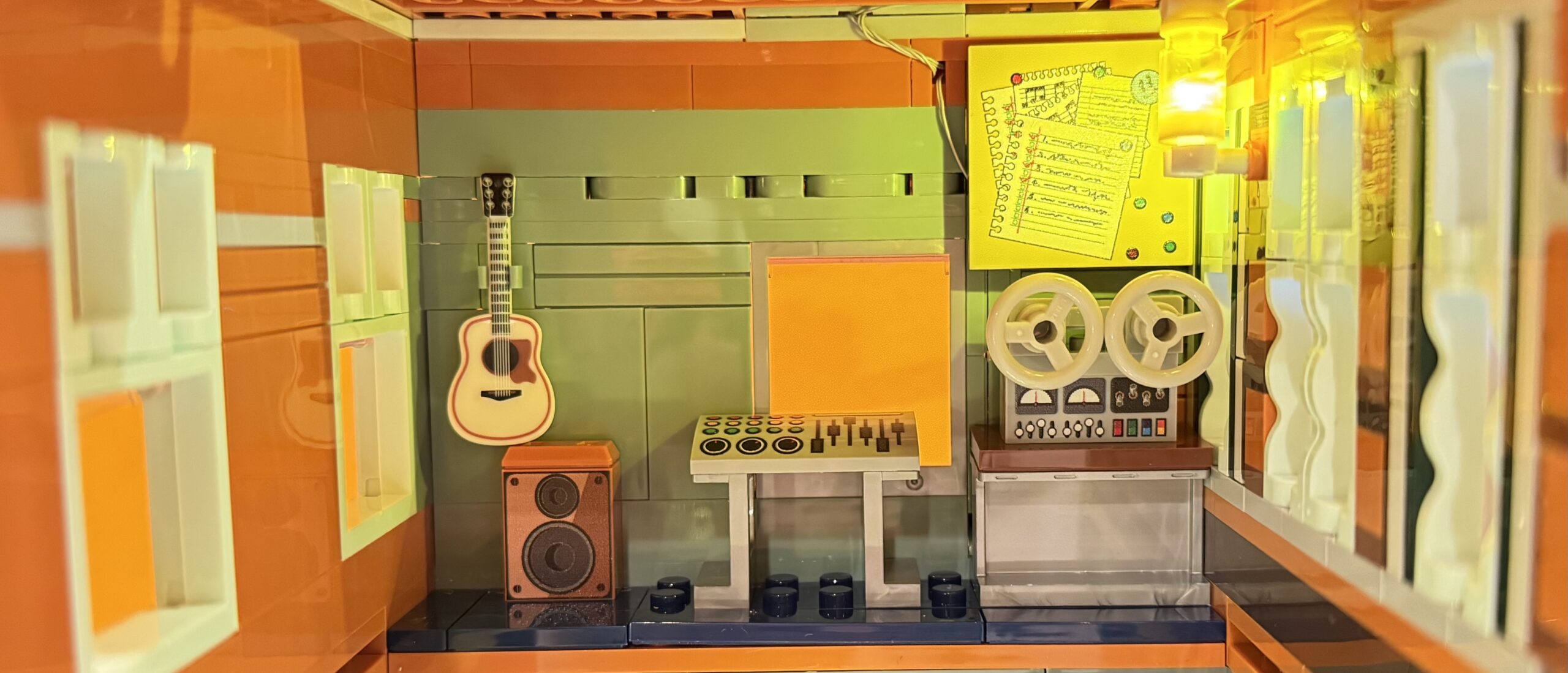 The far side of the live room includes a console, reel-to-reel tape machine and more. Photo: Future.