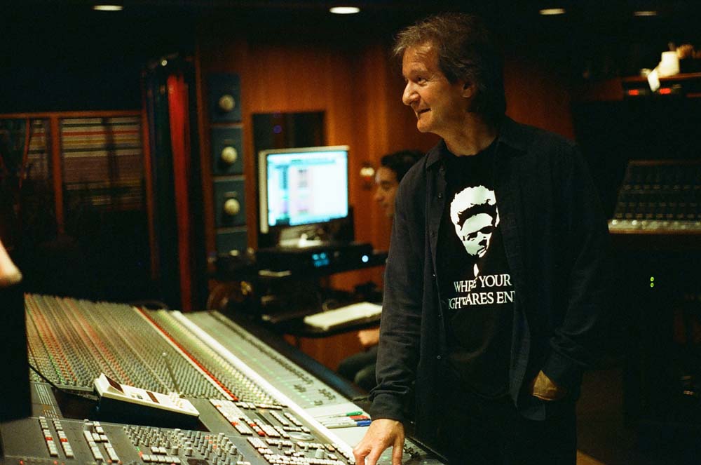 Bob Clearmountain in a recent session at Henson Recording Studios, formerly A&M Studios, where he first met Betty Bennett in 1991. Photo: Courtesy of Apogee.