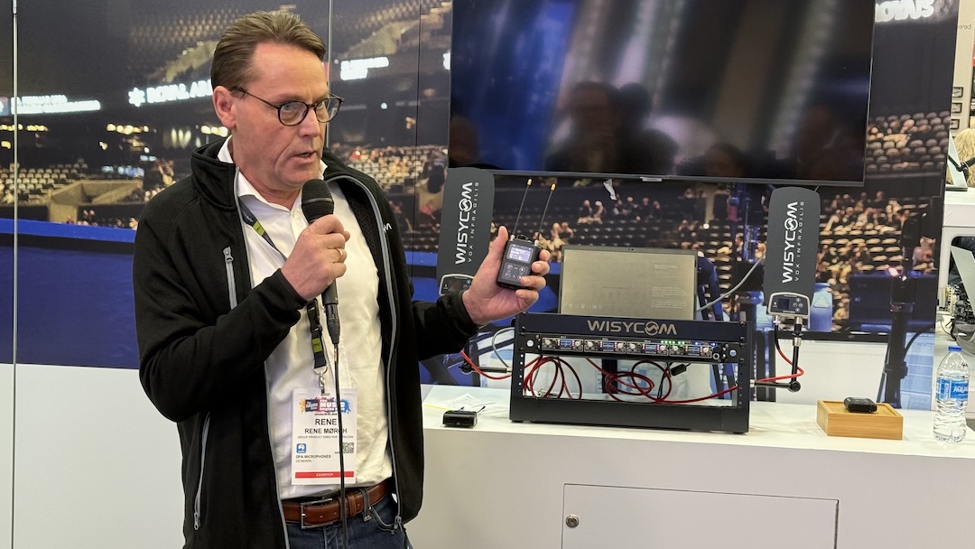 René Moerch, group product director, wireless for Wisycom and DPA, introduced the MPR60 last week at The NAMM Show 2026.