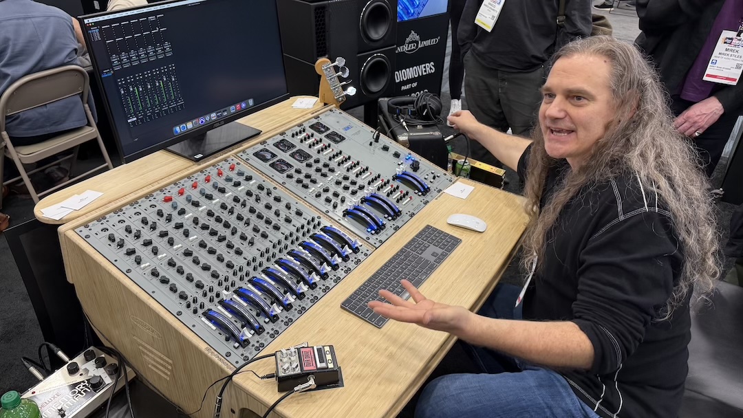 Chandler Limited founder Wade Goeke explained the new REDD Mixing System throughout NAMM. It’s the first EMI recording console released in more than 50 years, bringing the legendary sound of REDD, TG and RS desks together in a modular, modern system.