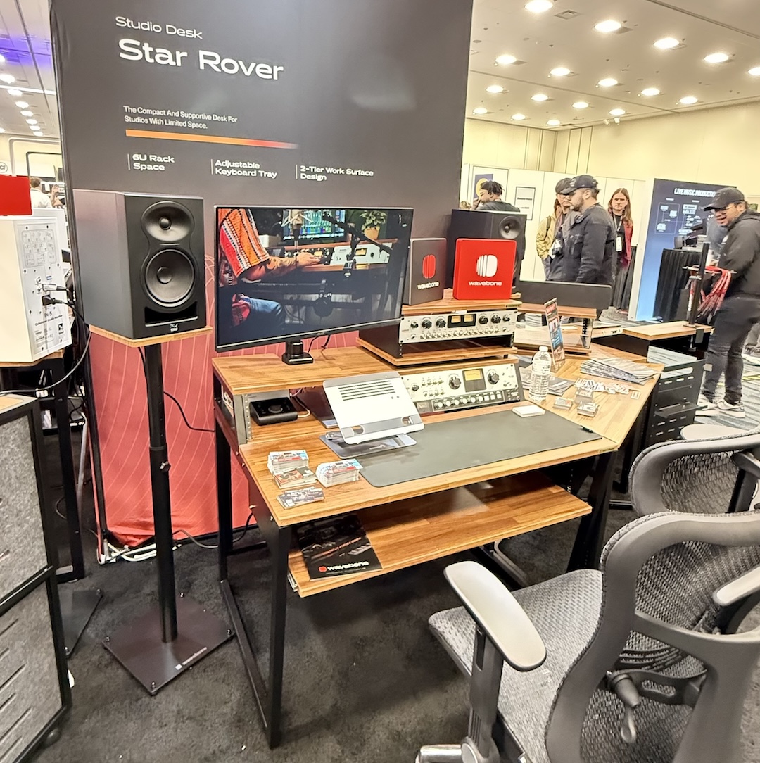 Wavebone displayed a variety of studio desks, including the Star Rover.