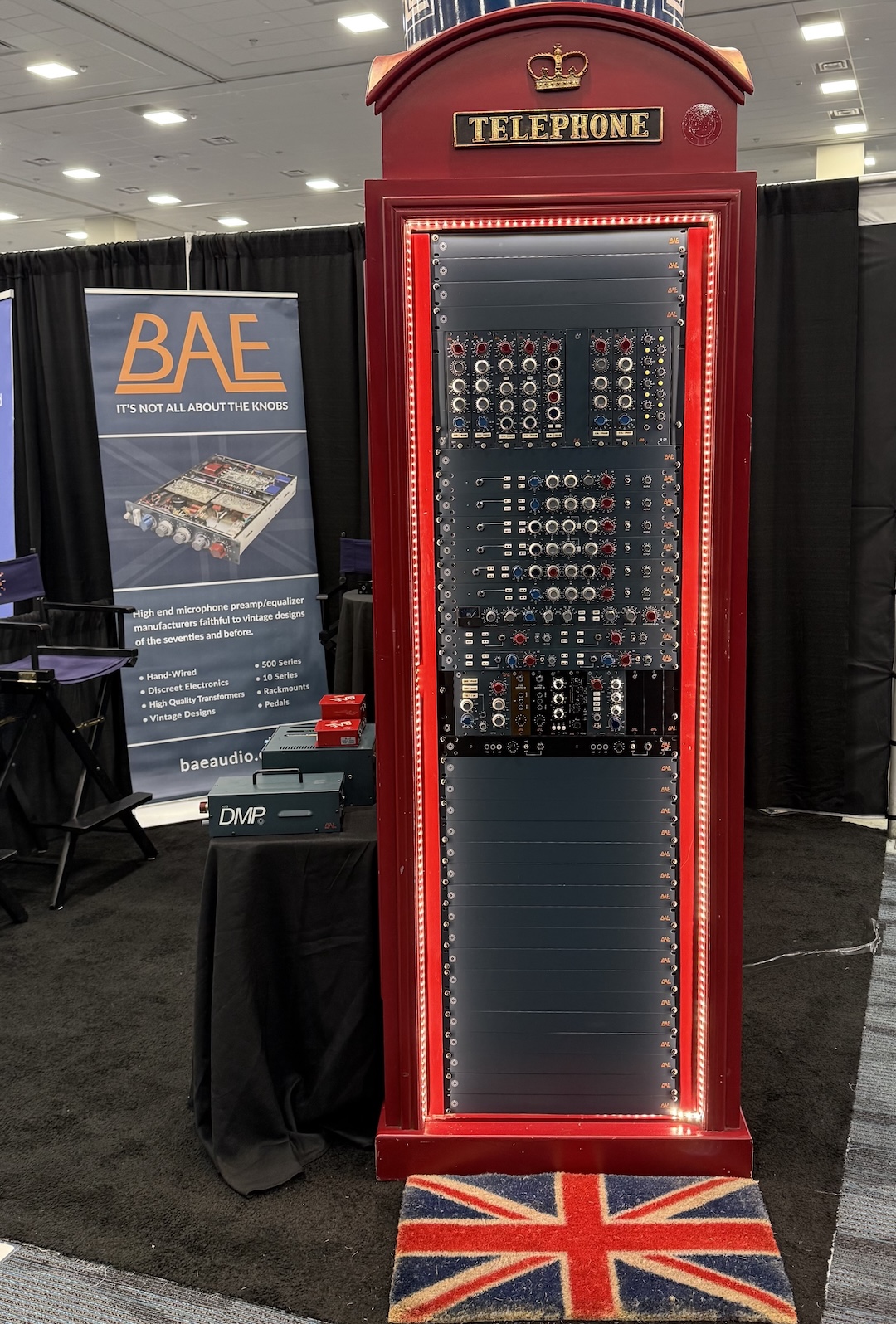There's two rules of thumb for the NAMM Show: 1, it ain't NAMM until there's a Stevie Wonder stops by, and 2. You have to take a photo of the coolest rack on the floor, at the BAE booth.