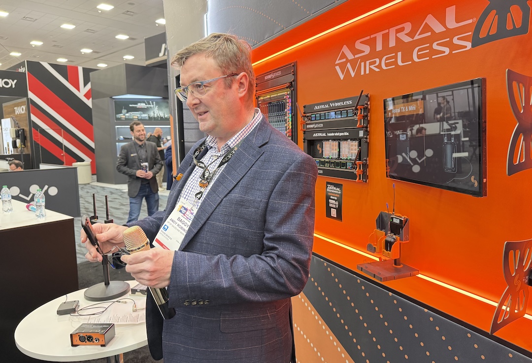 Sound Devices had RF expert Andy “Baggy” Robinson on hand to talk about its new releases at the show.