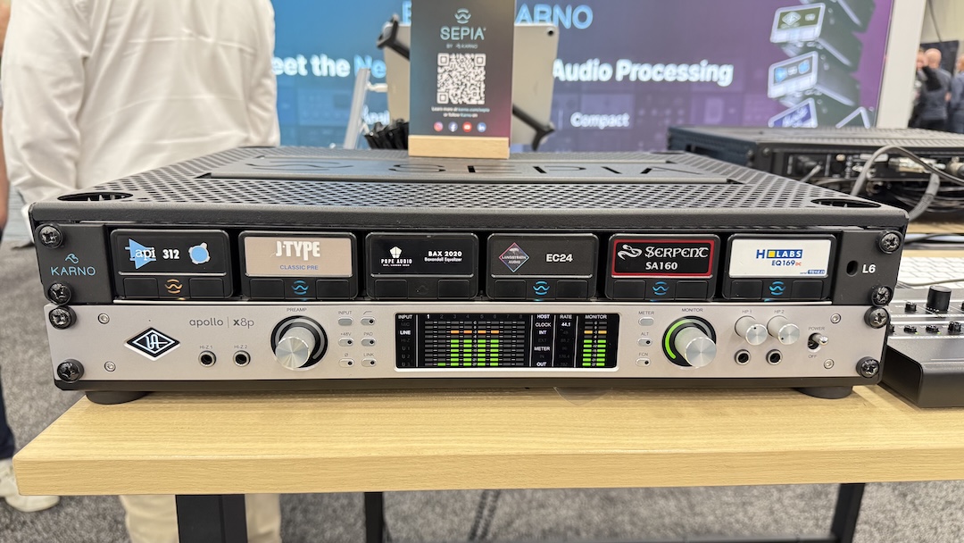 Karno's Sepia is a digitally controlled analog hardware system that caught many eyes on the show floor.