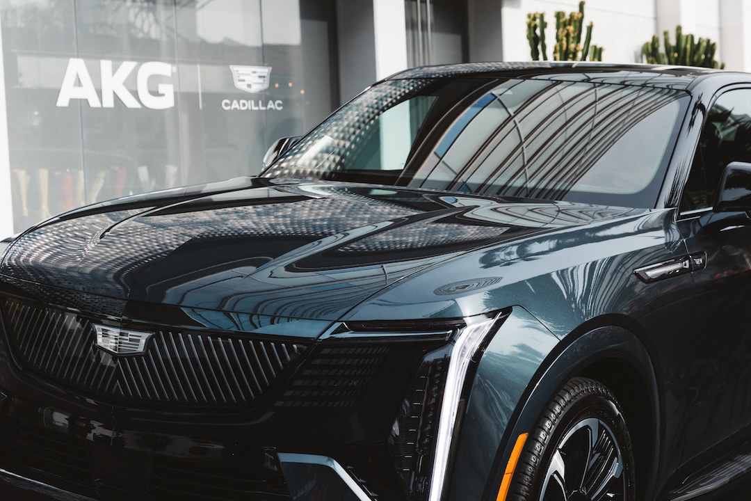 One of the numerous Dolby Atmos-equipped Cadillacs onsite for the event. Photo: Harman.