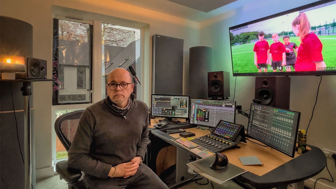 Mike Aiton in his home studio.