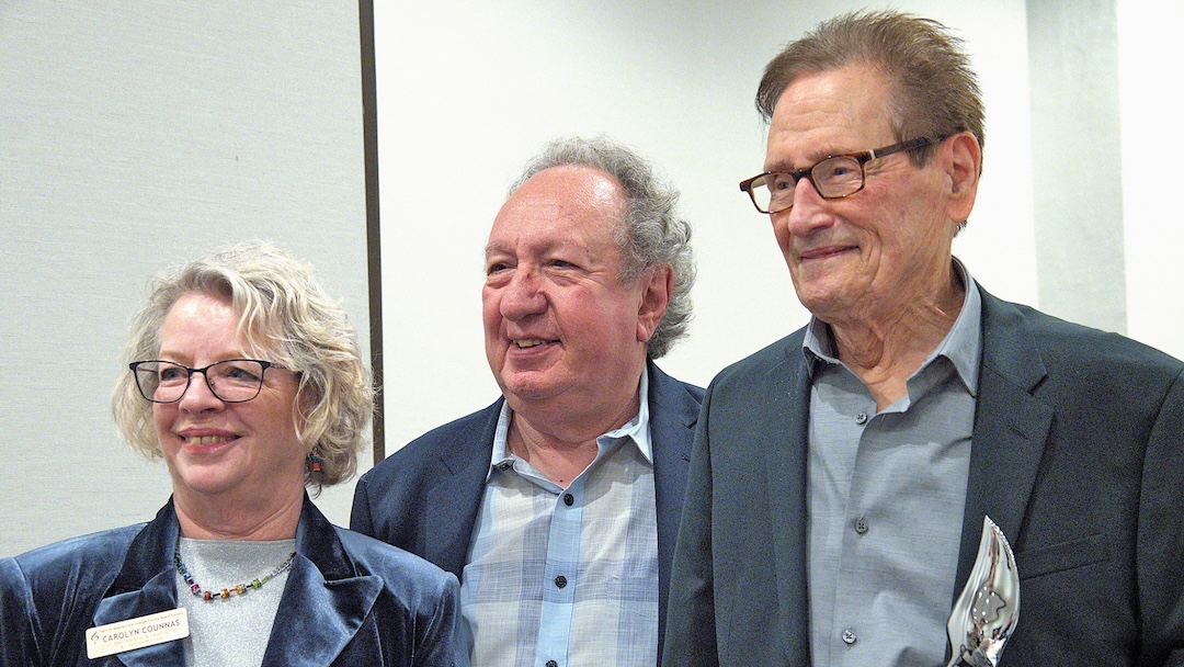 Pictured (l-r) are Carolyn Counnas, George Counnas and Bernie Grundman.