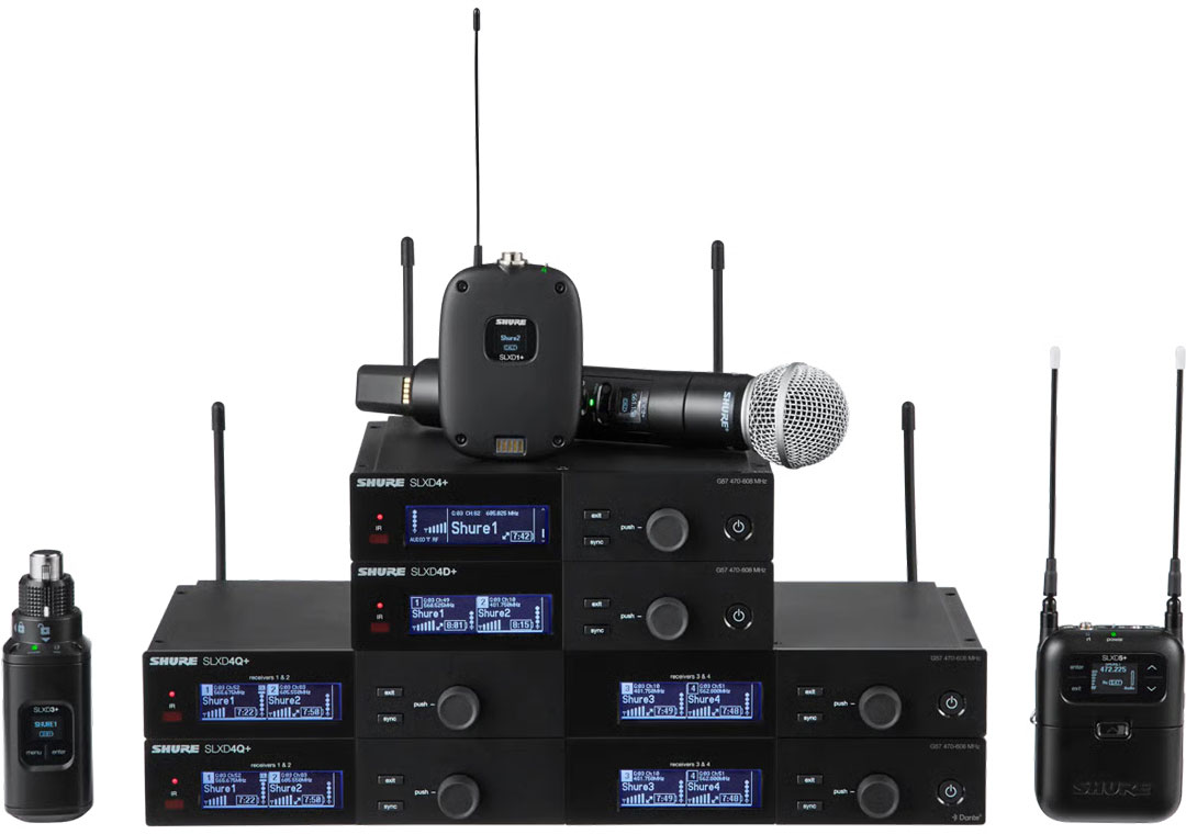 Shure SLX-D+ wireless system