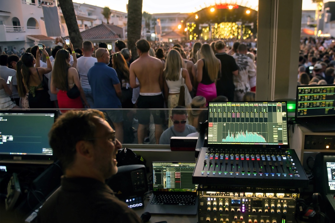 Wayne “Rabbit” Sargeant, FOH engineer for Calvin Harris, is using an SSL System T TCA Flypack for the famed DJ’s upcoming residency at Ushuaïa, Ibiza's open-air venue.