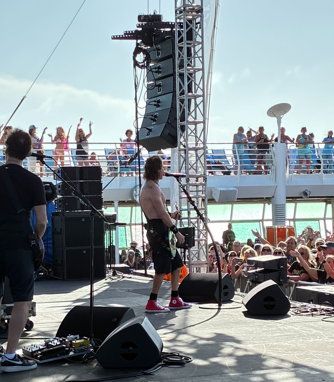 Rick Springfield performs on the Deck Stage.
