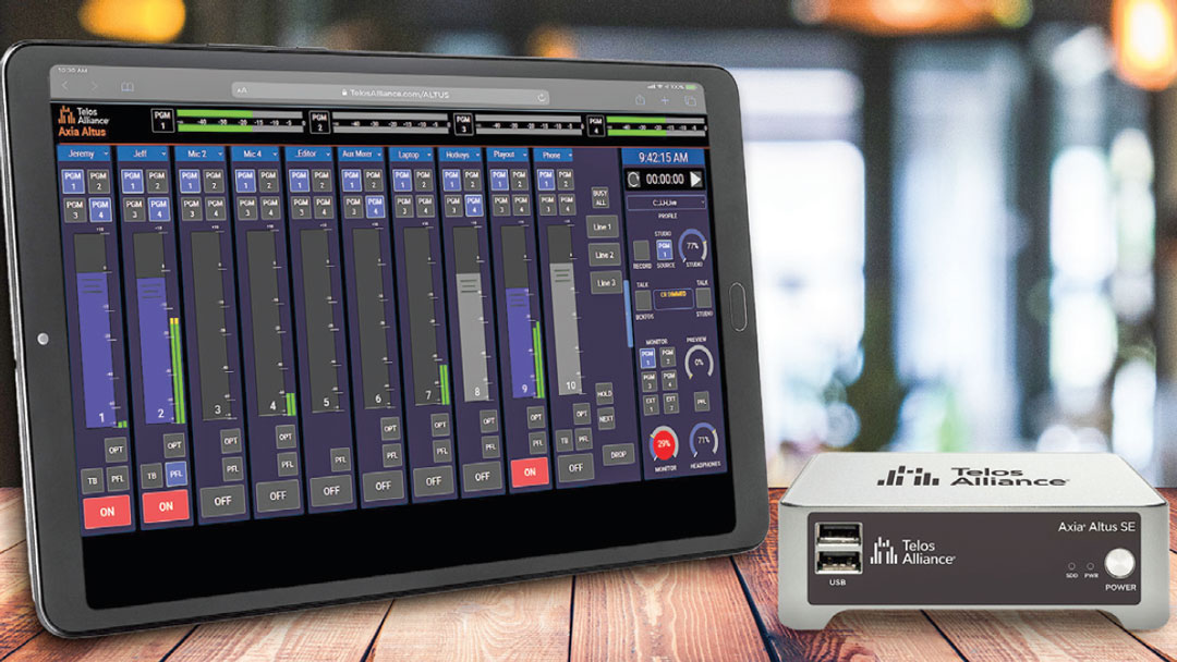 Telos Alliance is showcasing its Axia Altus and Studio Essentials lines.