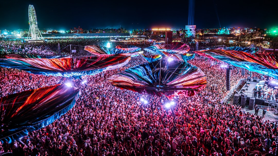 A massive Meyer Sound Panther rig was used last month for the Do LaB MACROdose stage at Coachella. Photo: Hello Atlas Media