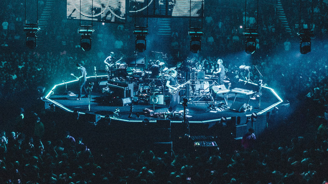 Radiohead played London's O2 in the round on its recent tour. Photo: Alex Lake.