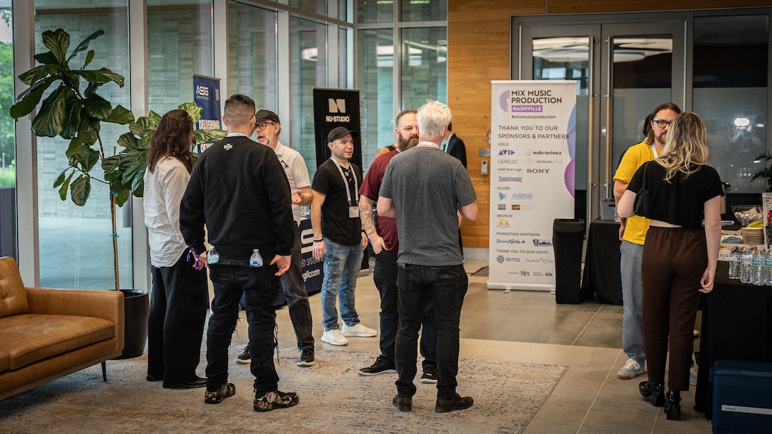 Advanced Systems Group set up in the BMG Lobby, sponsoring the breakfast and lanyards, and hosting networking central. Photo: Future/Kevin Craig