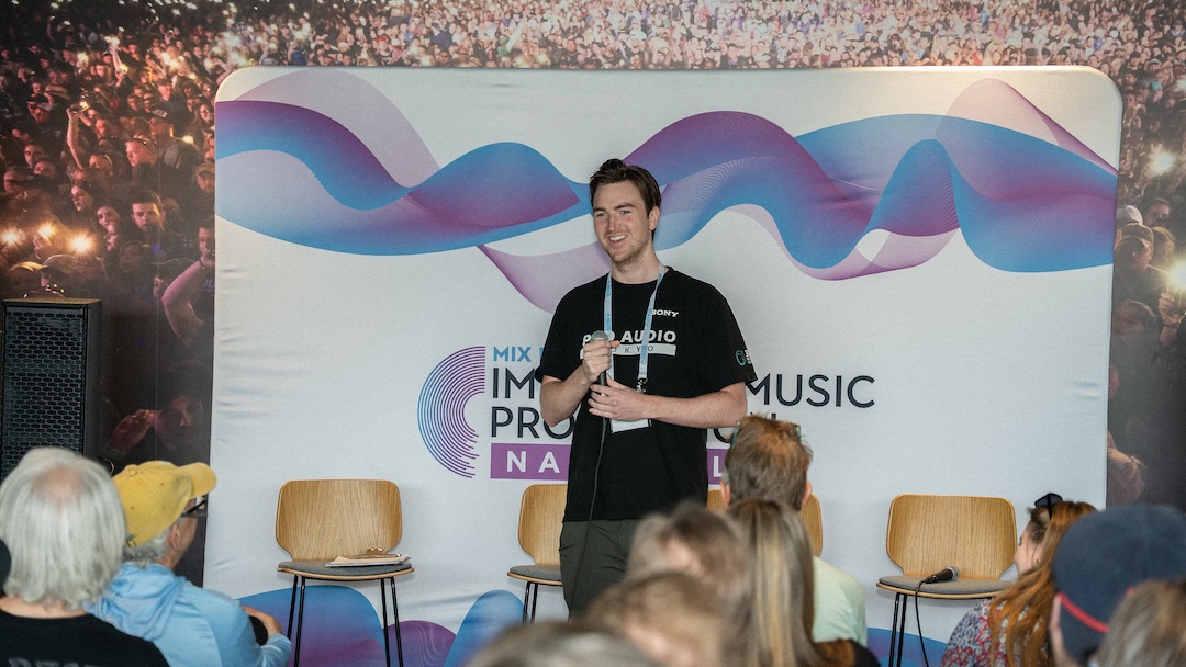 Doug Battle, Sony, addresses the audience before the opening Keynote Conversation. Photo: Future/Kevin Craig