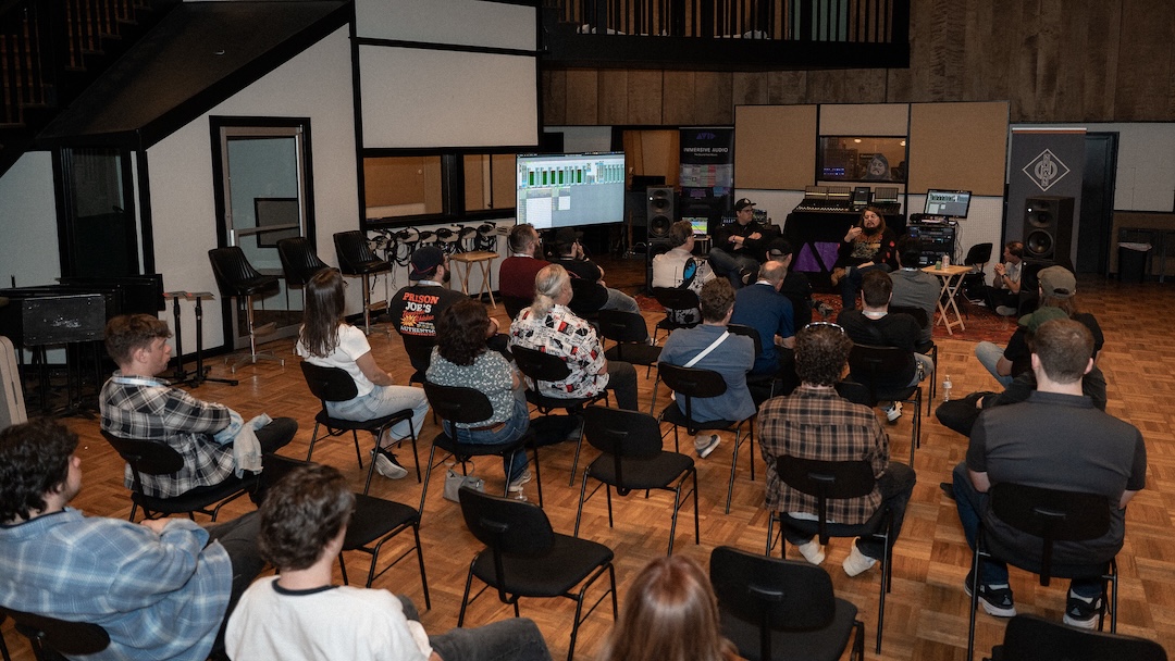 Sweetwater, Avid and Neumann presented advanced product demos mixed with expert panels throughout the day in the legendary RCA Studio A. Photo: Future/Kevin Craig