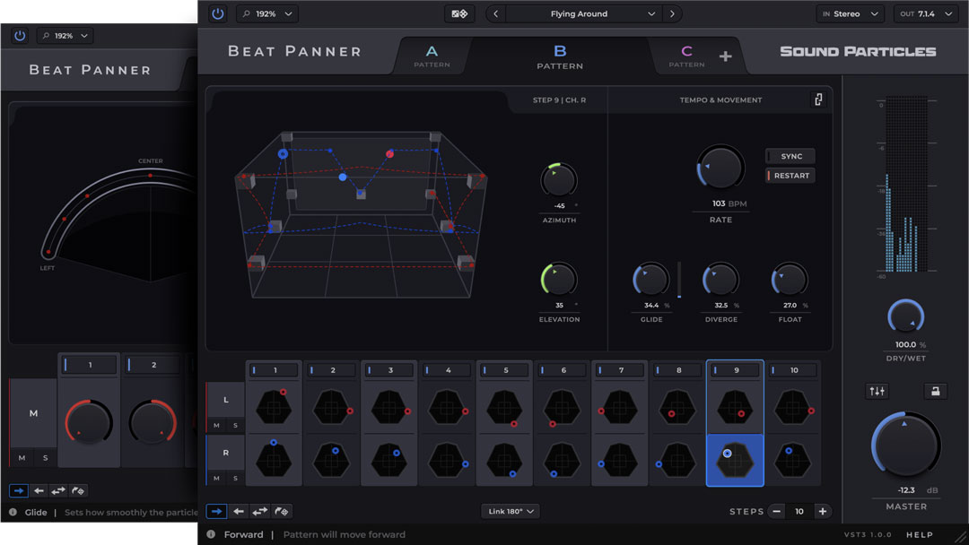 Sound Particles’ Creative Panning Sequencer