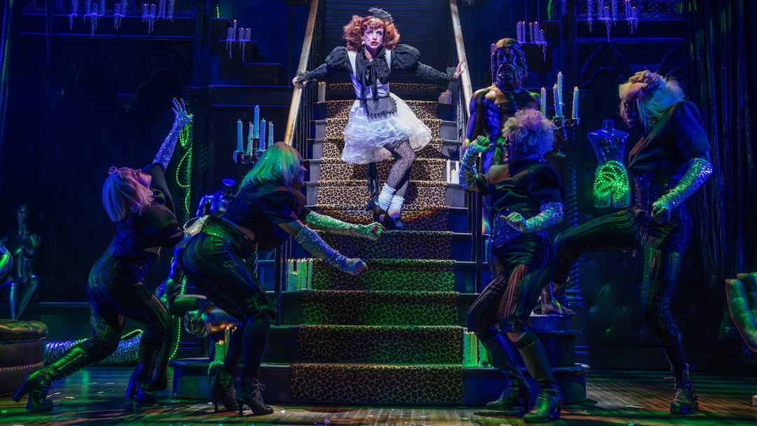 Sound designer Brian Ronan used Meyer Sound products on Richard O’Brien’s The Rocky Horror Show. Photo: Joan Marcus.