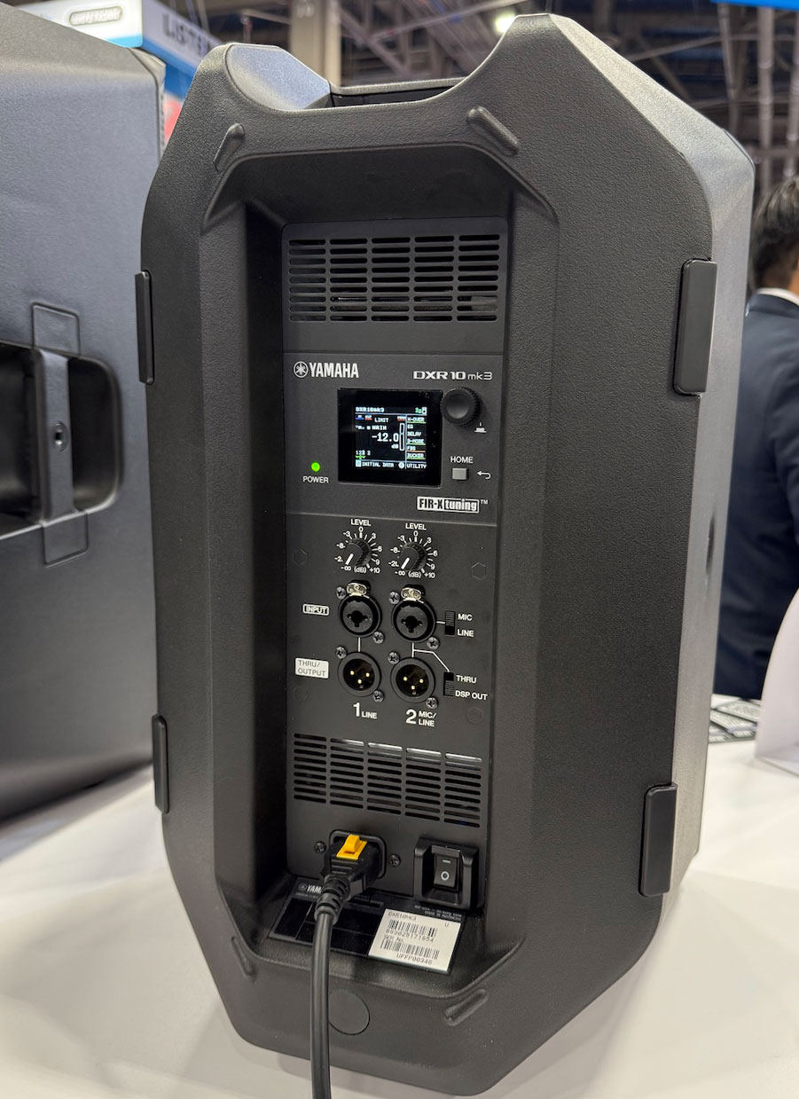Yamaha’s DXR mk3 Series powered loudspeakers have that solid sound and what proved to be a very intuitive interface with a full-color LCD panel and encoder for accessing the speaker’s DSP offerings. Photo: Future.