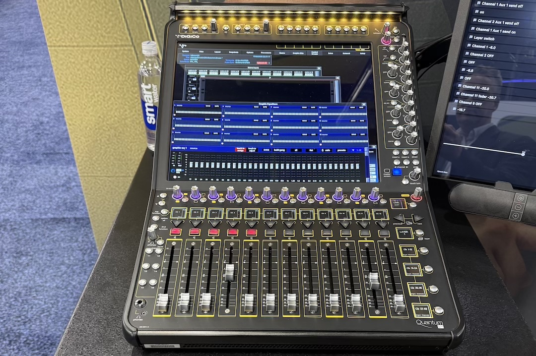 The smallest desk in DiGiCo’s lineup is the Quantum112—sweet, petite, and a Mix Best of Show-InfoComm award-winner. Photo: Future.