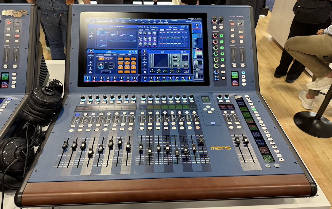 Sneak-peeked last year at ISE, the Midas HD Neon16 still doesn’t have an announced release date yet, but it turned heads all the same on the floor of InfoComm. Photo: Future.