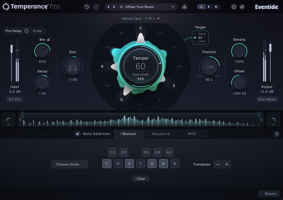 Each control wrangles multiple complex parameters in clear and understandable ways.